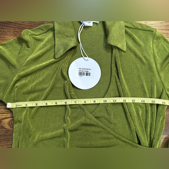 Princess Polly Green Party Time Mini Dress size 0 - Picture 11 of 13